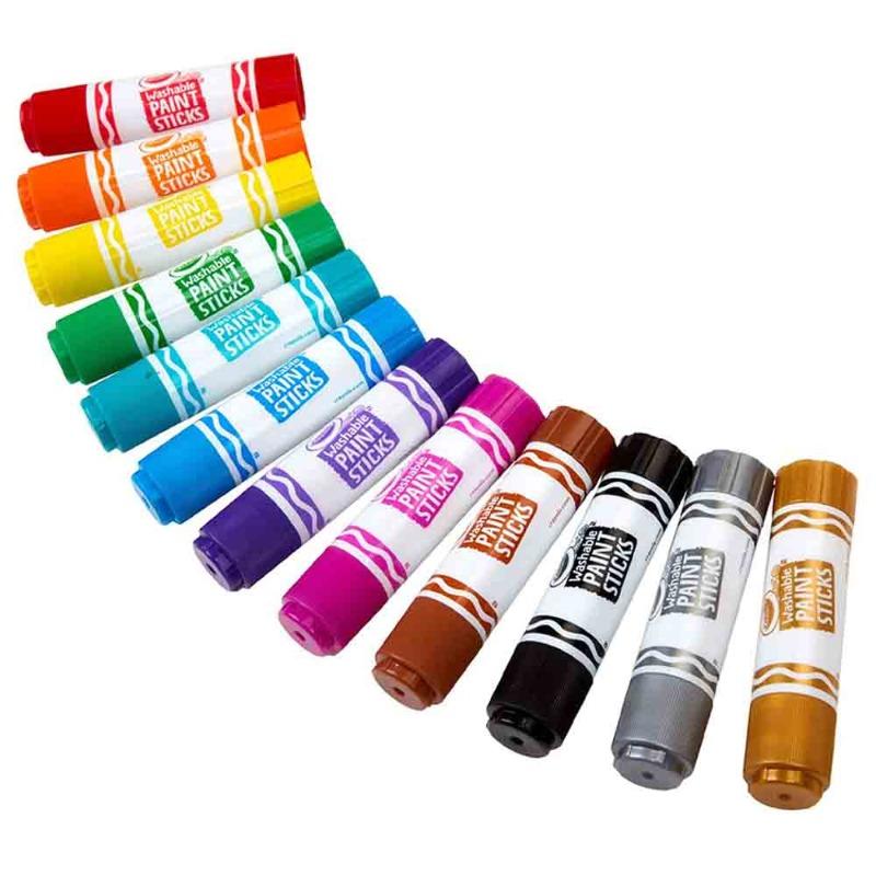 Crayola Quick Dry Washable Paint Sticks 12 Pcs