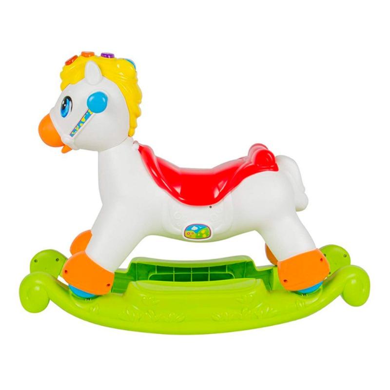 Hola 2 In 1 Rocking And Riding Pony - White