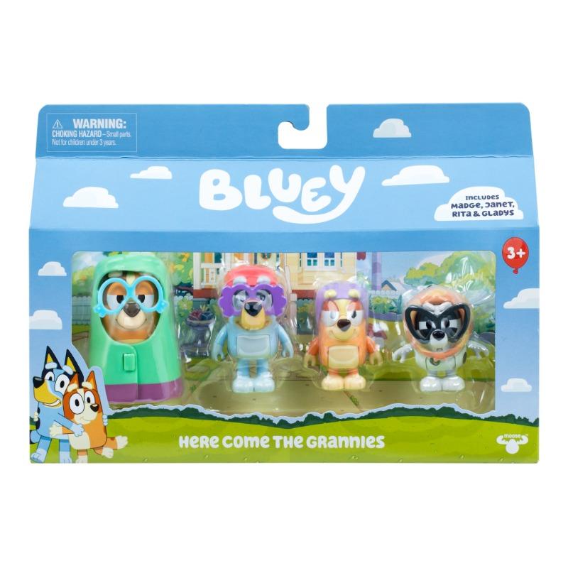 Bluey Figure 4 Pack Grannies S14 – Collectible Playset