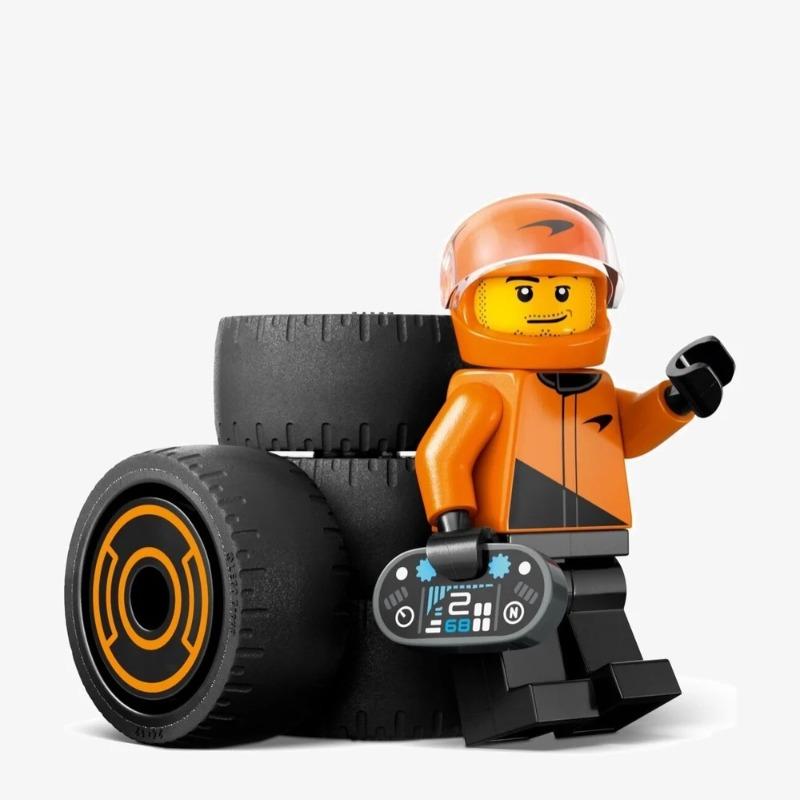 Lego City F1 Driver With Mclaren Race Car Mini Vehicle Toy Playset 60442