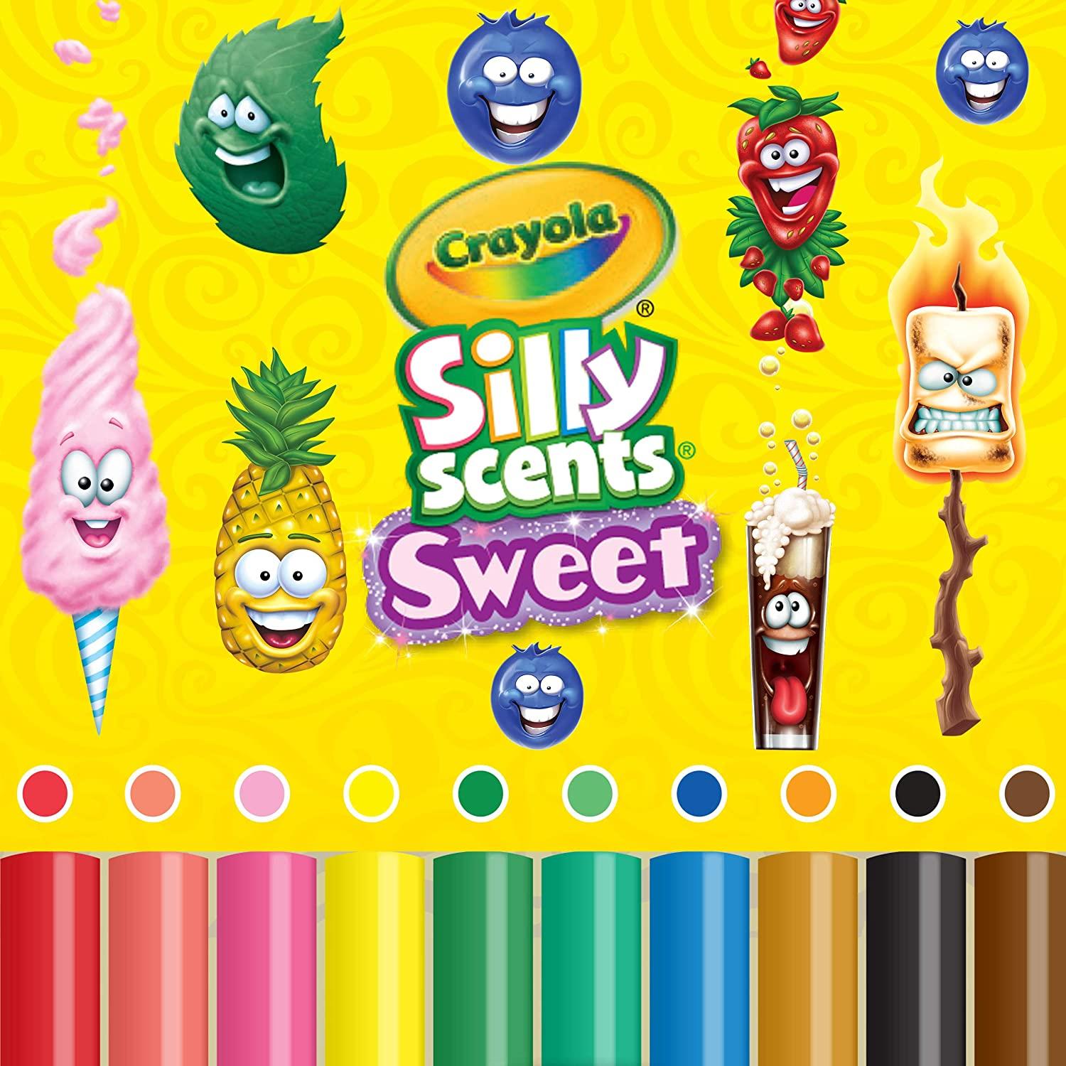 Crayola Stilly Scents Sweet Fine Line Washable Markers 10Ct