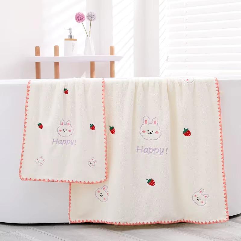 Microfiber Towel Set 2 Pieces White
