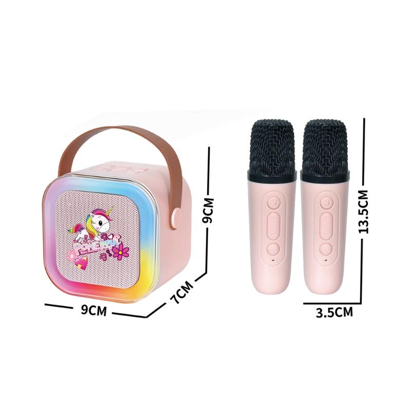 Unicorn Bluetooth Karaoke Microphone with LED Speaker