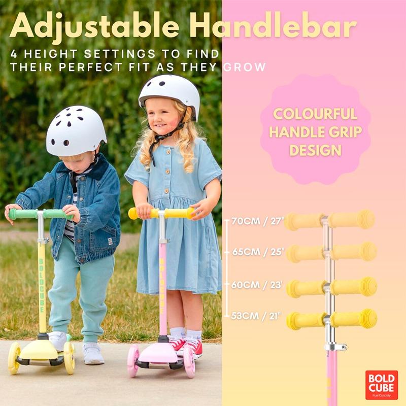 BOLDCUBE 3 Wheel Scooter Teeny (Pink)