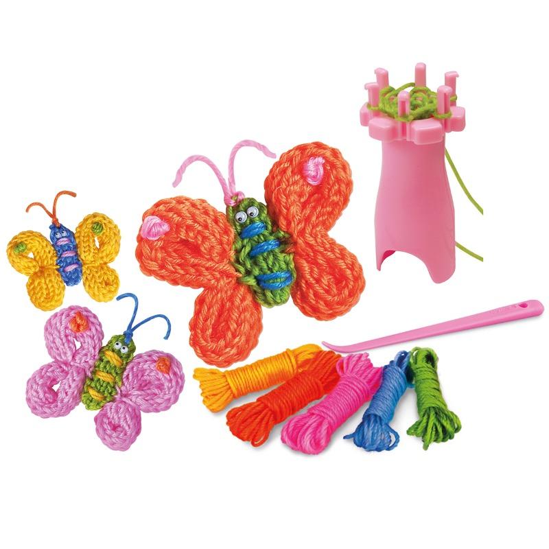4M Little Craft Spool Knit Butterflies Kit