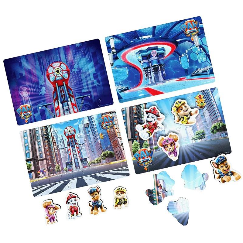 Paw Patrol Movie Wooden 4 Packs Puzzles