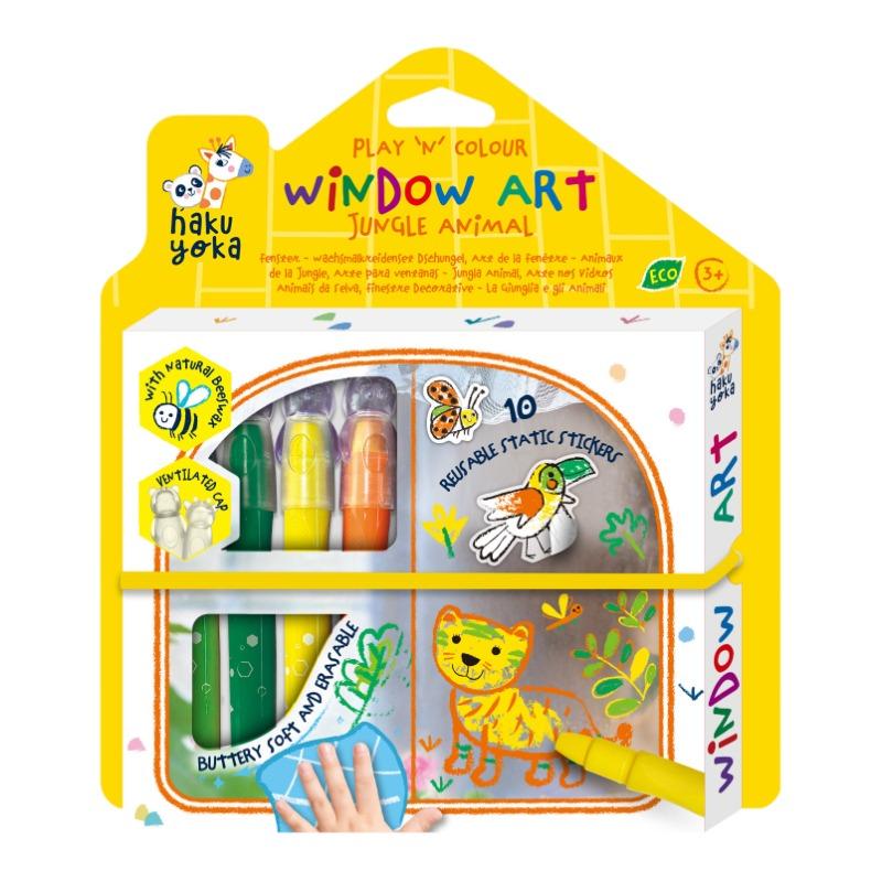 Play ’n’ Colour Window Art Jungle Image Set