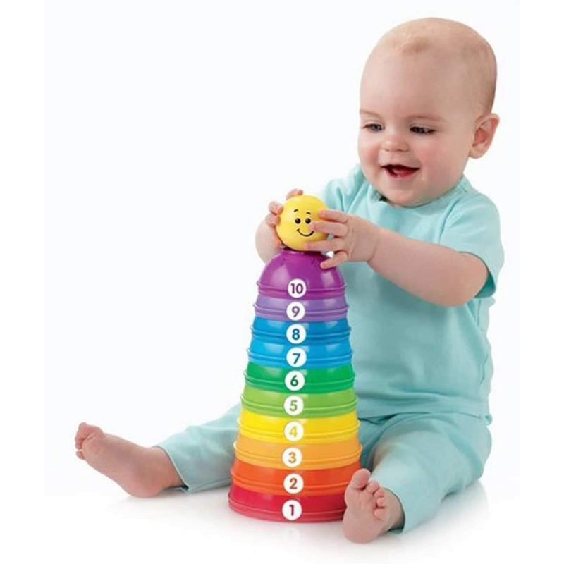 Fisher Price Stack And Roll Cups Toy