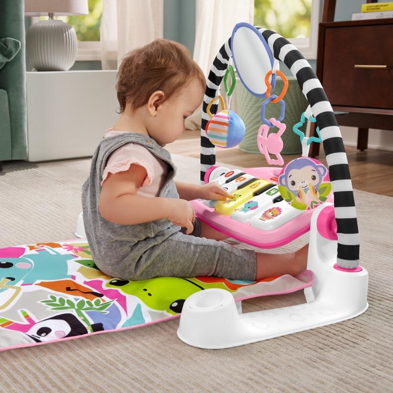 Fisher Price Glow & Grow Cake & Play Piano Gym - Pink