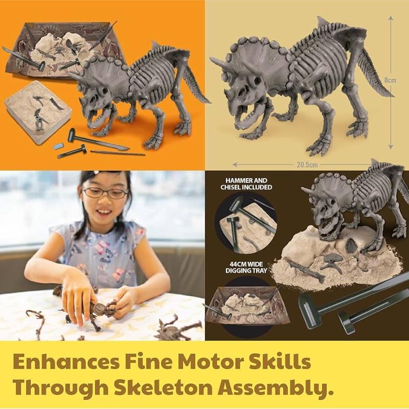 4M Kidz Labs Dig A Triceratops Skeleton