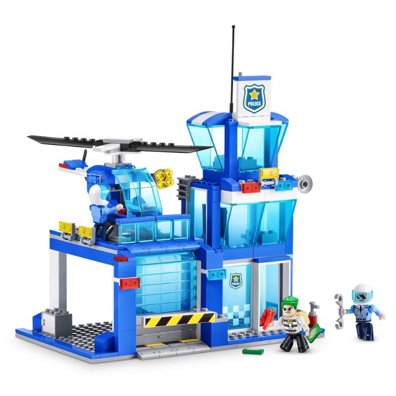 Max Build Bricks City Police Station Playset