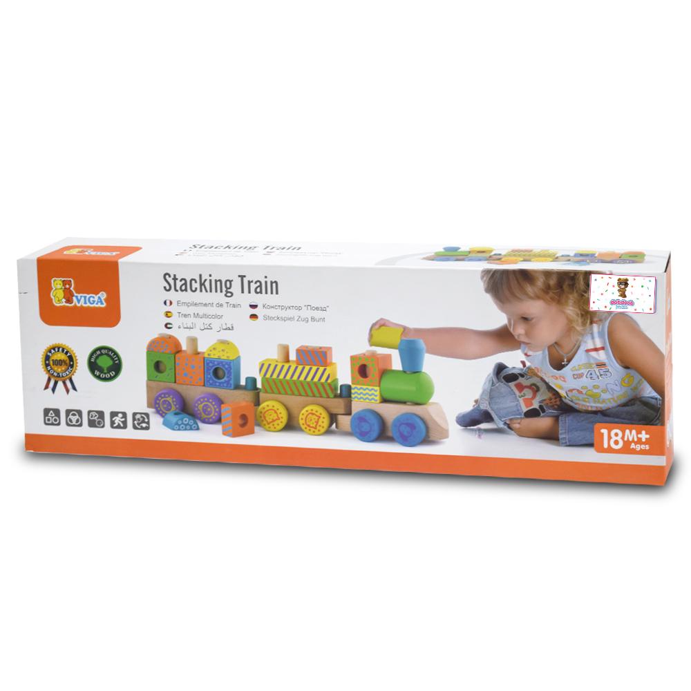 VIGA - Colorful Stacking Train