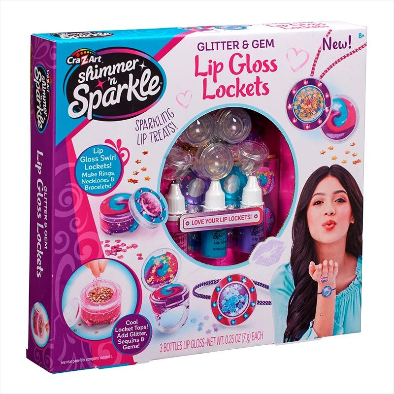 Cra-Z-Art Shimmer N Sparkle Glitter And Gem Lip Gloss Locket