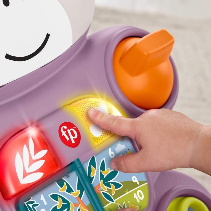 Fisher Price Learn With Me Purple Monkey Baby Walker