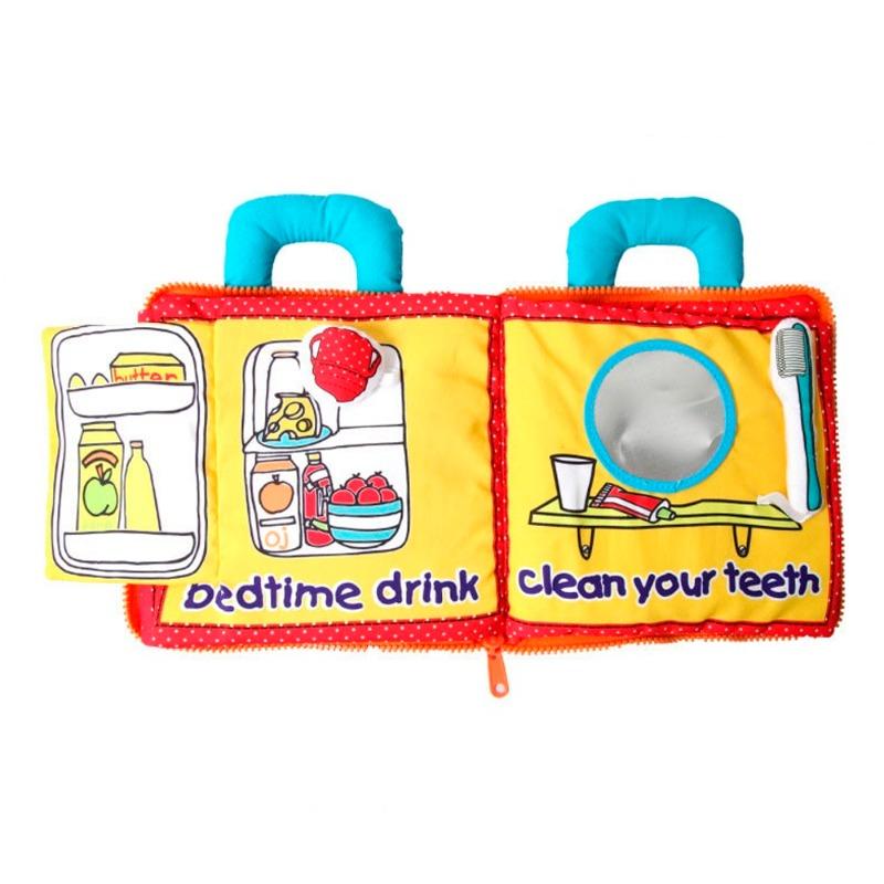 My Busy Bag Teddy Bear Interactive Cloth Book Good Night