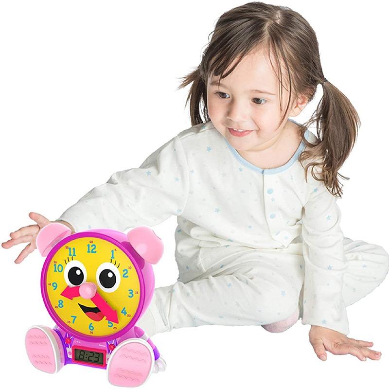 The Learning Journey Early Learning Teaching Time Clock - Pink