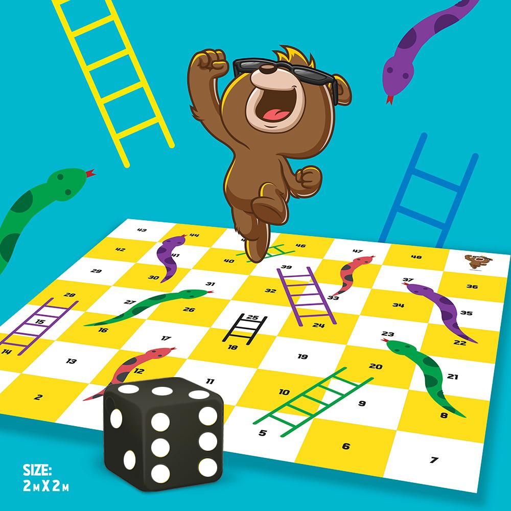 Giant Snakes And Ladder Game