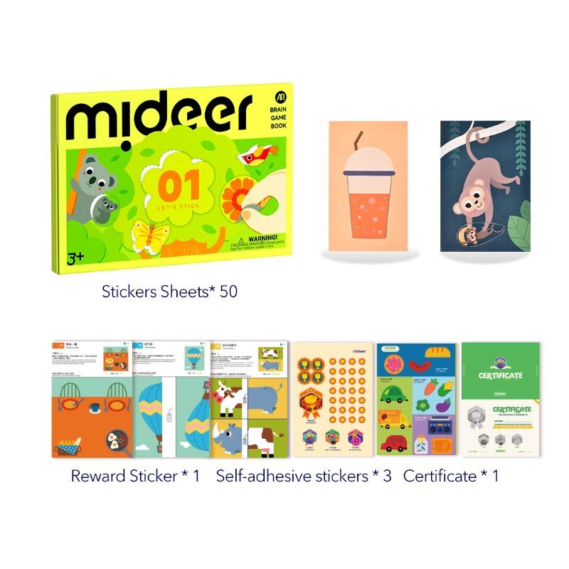 Mideer Level Up Brain Gamebook - Let's Stick Level 1