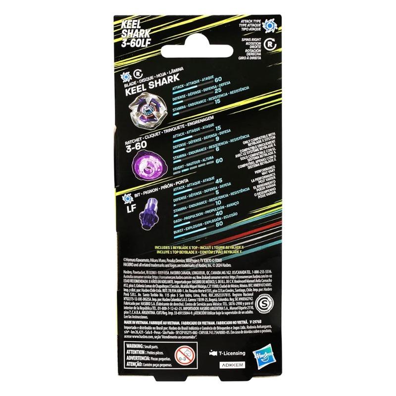 Beyblade X Keel Shark 3-60LF Booster Pack Set