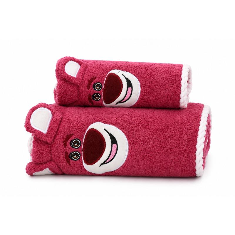 Kids Microfiber Towel Set 2 Pieces Red