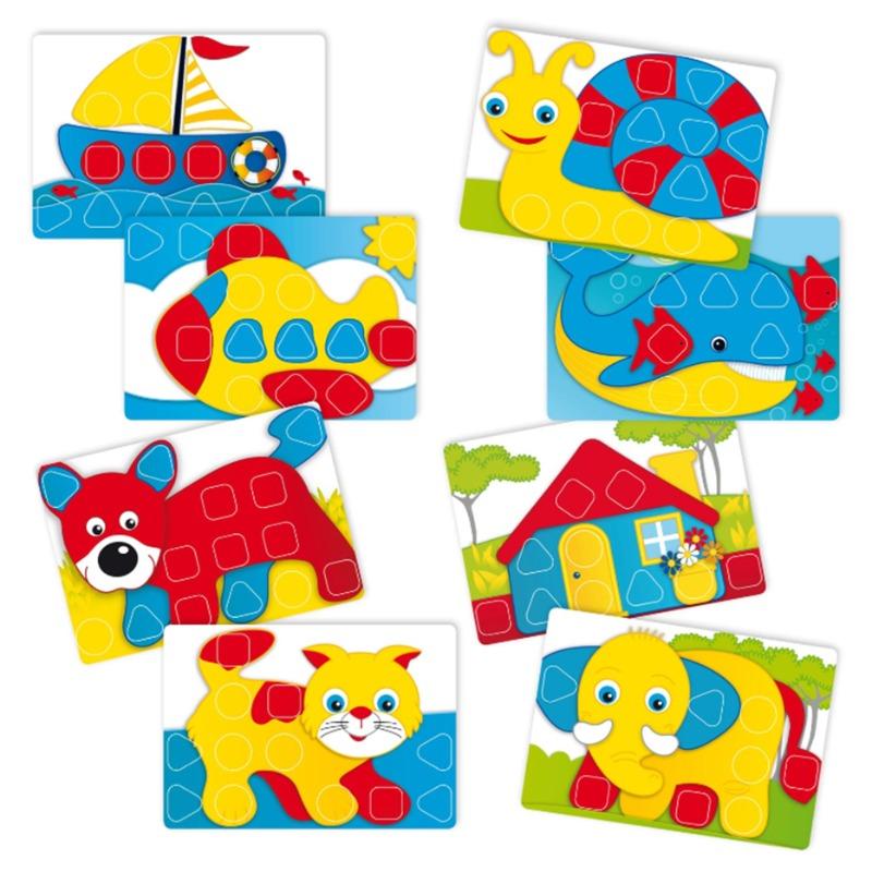 Quercetti Pixel Baby Snail Mosaic - 33 Pieces