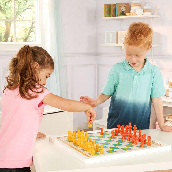 Melissa And Doug Wooden Chess And Pachisi