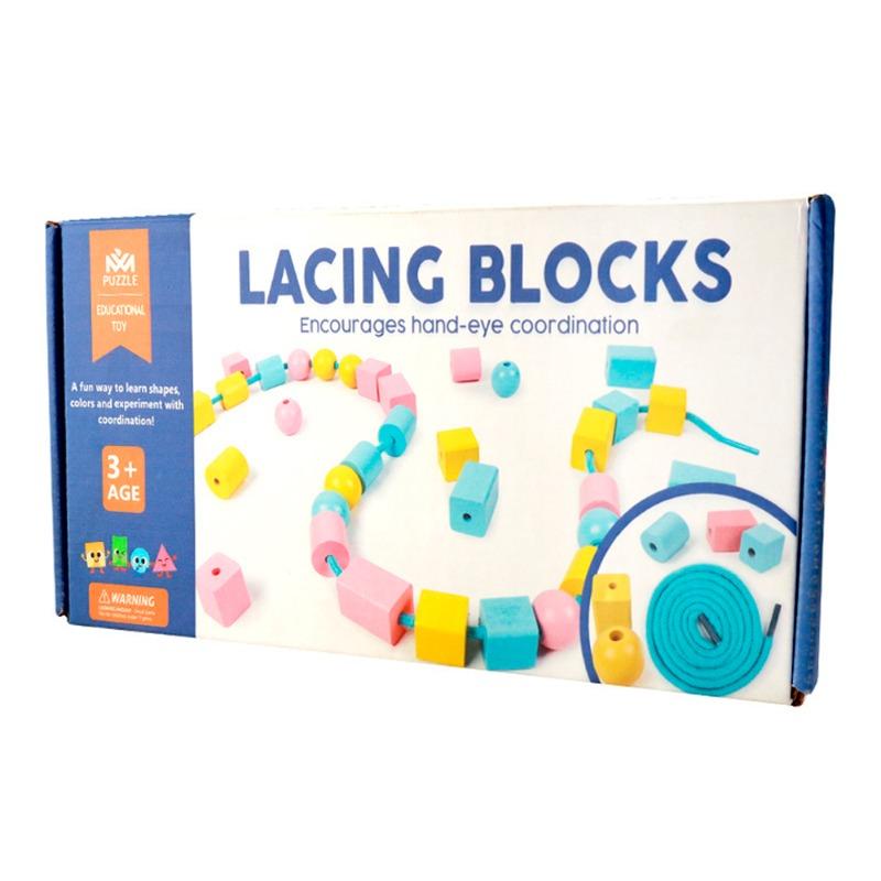 Lacing Blocks Beads And Threading