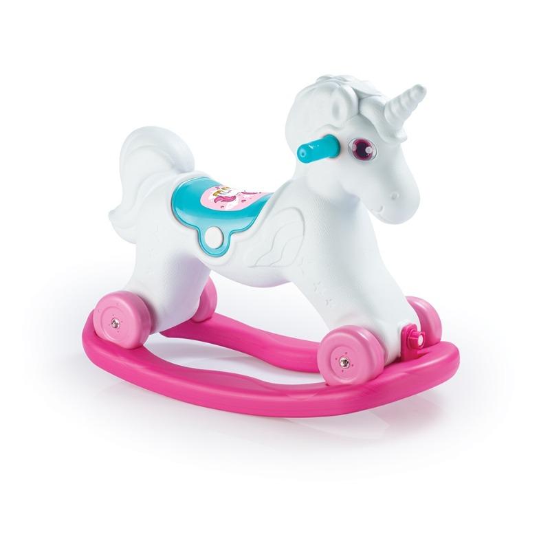Dolu Unicorn Rocking Wheel Horse Single Parcel - Pink