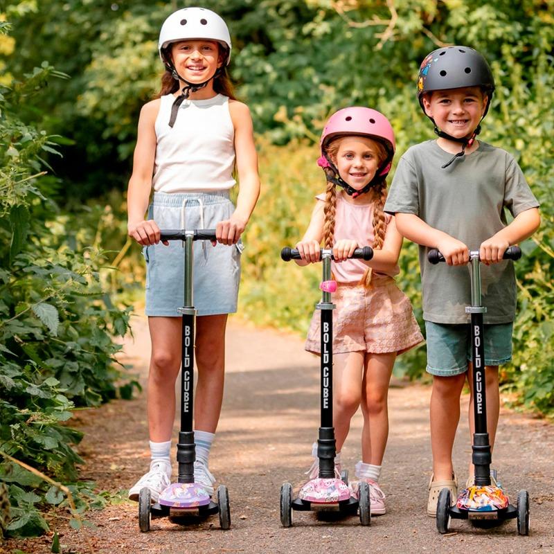 BOLDCUBE 3 Wheel Scooter Big Fold Kitty Love