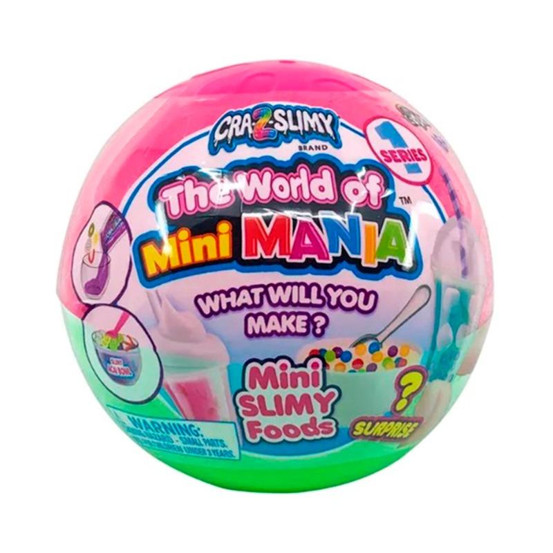 Cra Z Slimy World of Mini Mania Slime Balls Set - Assorted