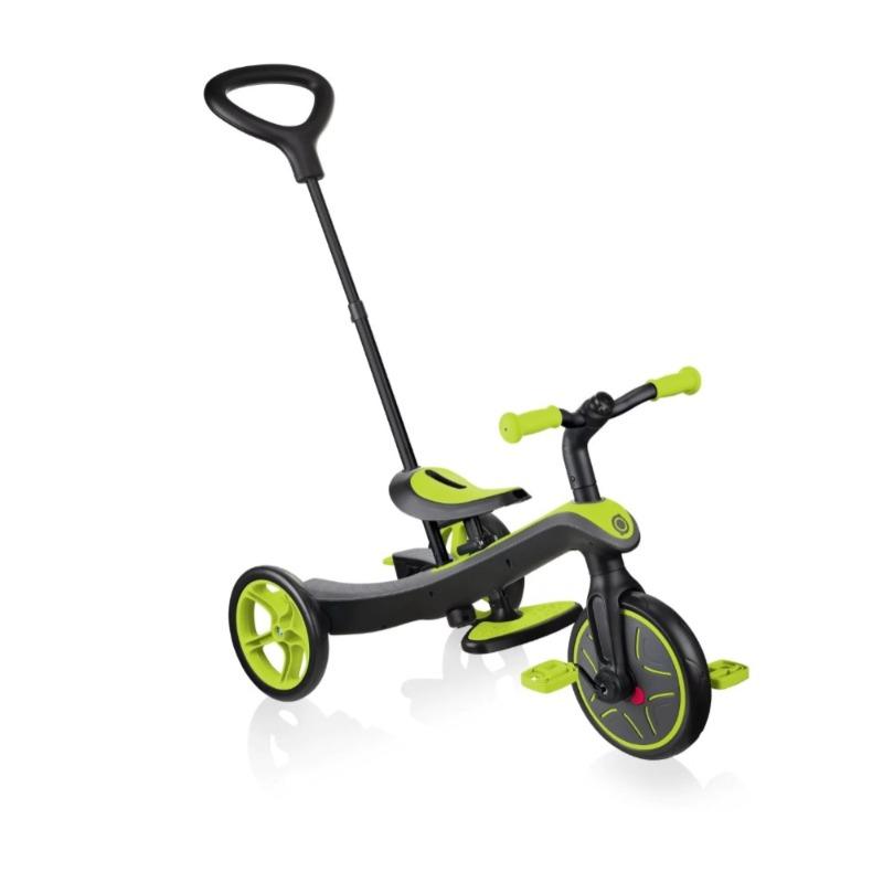 Globber Explorer Trike 4-in-1 Convertible Kids Tricycle – Lime Green