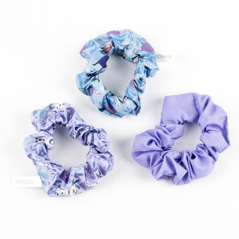 Disney Hair Accessories Fabric Scrunchie Frozen For Kids - 3 Pcs