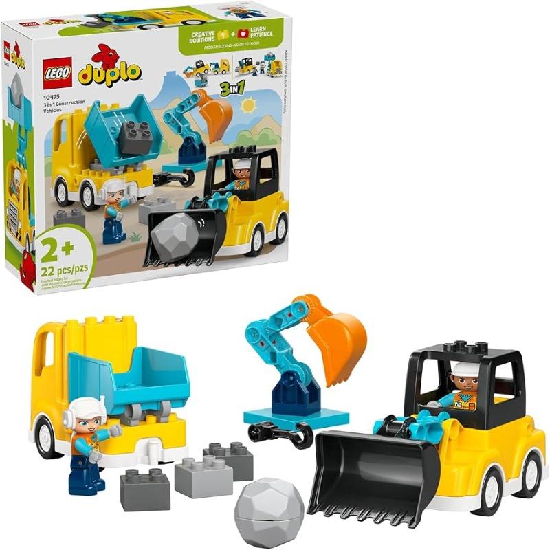 Lego Building Kit 3 In 1 Construction Vehicles 10475