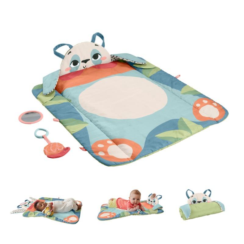 Fisher-Price Planet Friends Rolly Polly Panda Baby Activity Mat with 2 Toys