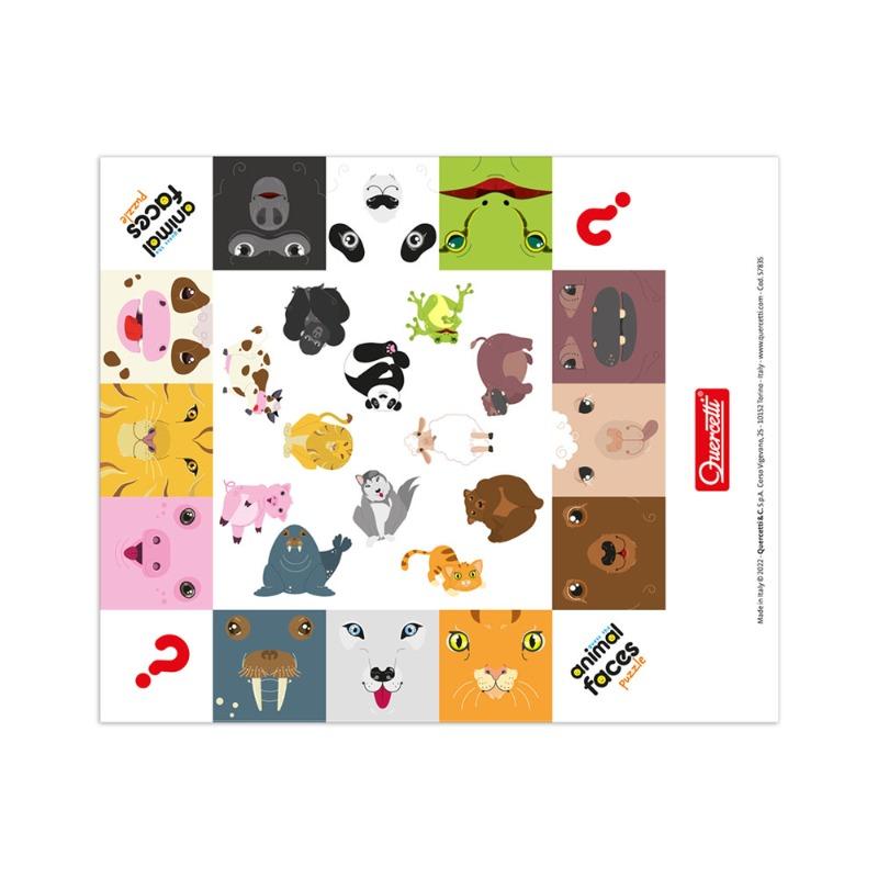 Quercetti Guess the Animal Face Puzzle Playset
