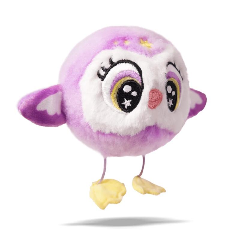 Bouncibles Owl Purple Plush Toy - Luna