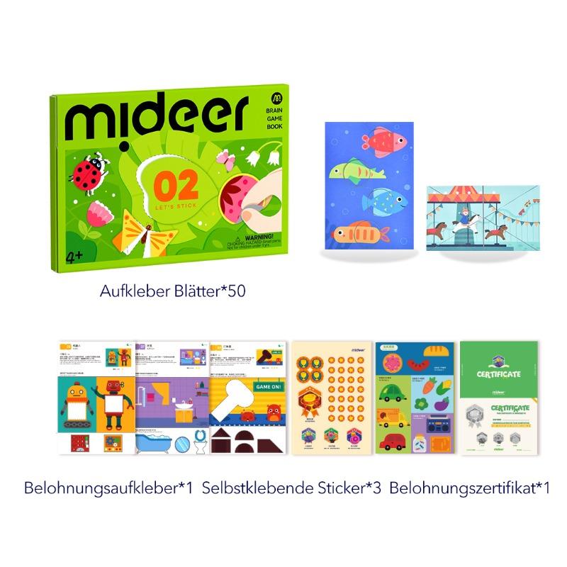 Mideer Level Up Brain Gamebook Let's Stick Level 2