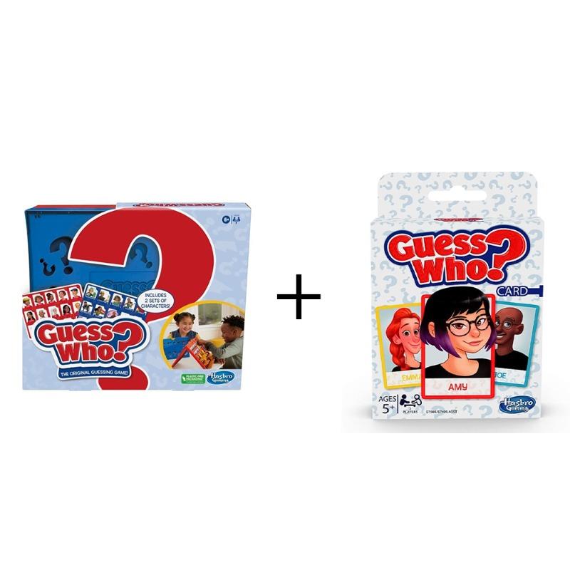 Guess Who Classic + Card Game Bundle