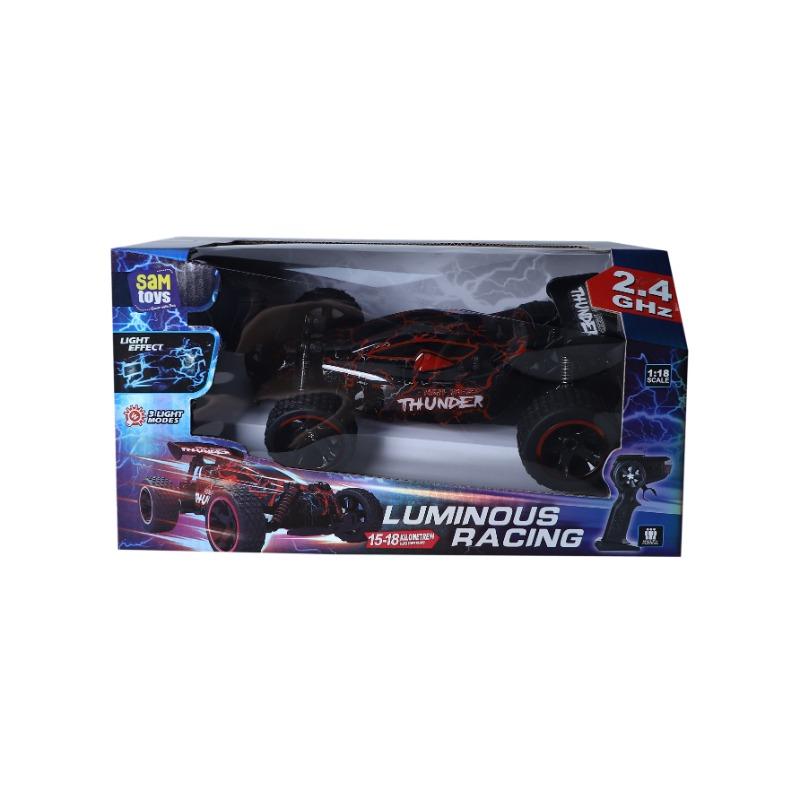 SAM Toys Luminous 1:18 Racing Car with 3 Light Modes Red