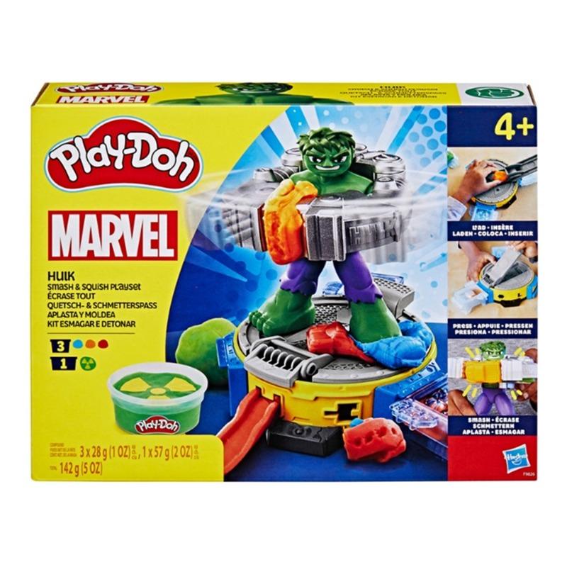 Play-Doh Marvel Hulk Smash And Squish Playset with Hulk Action Figure
