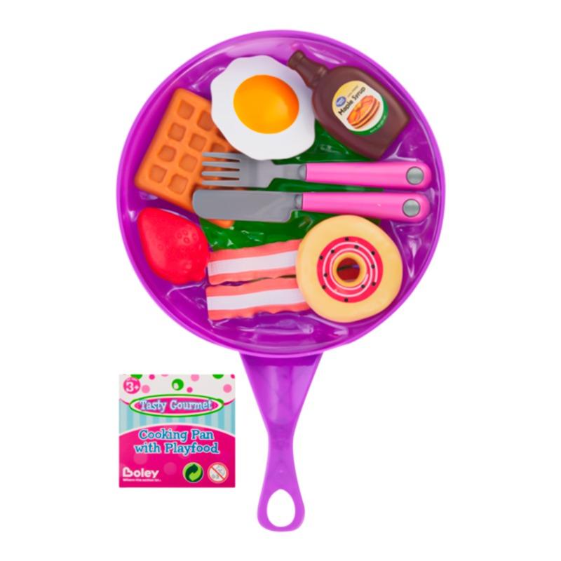 Boley Play Food Set Cooking Pan For Kids Multicolors