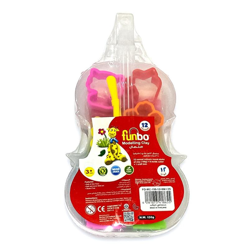 Funbo Colorful Modelling Clay - 12 Colors