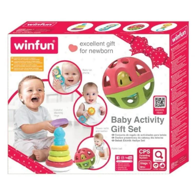 Winfun Baby Rattle and Teether Gift Set - 5 Pieces