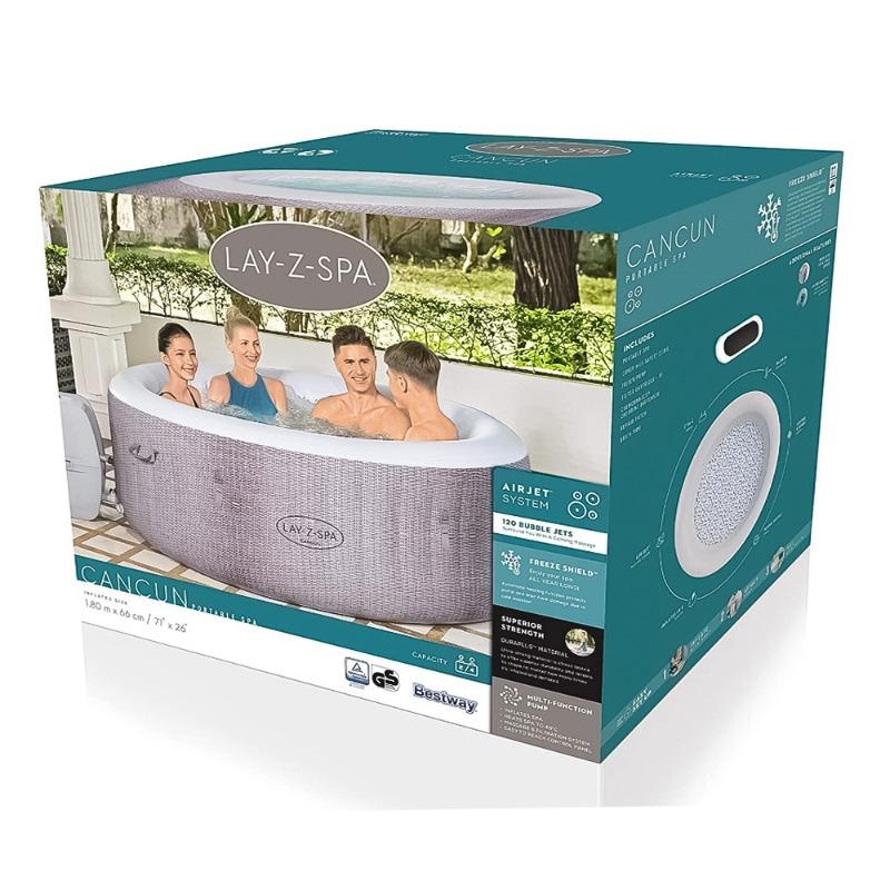 Bestway Lay-Z-Spa Airjet Spa Cancun Grey