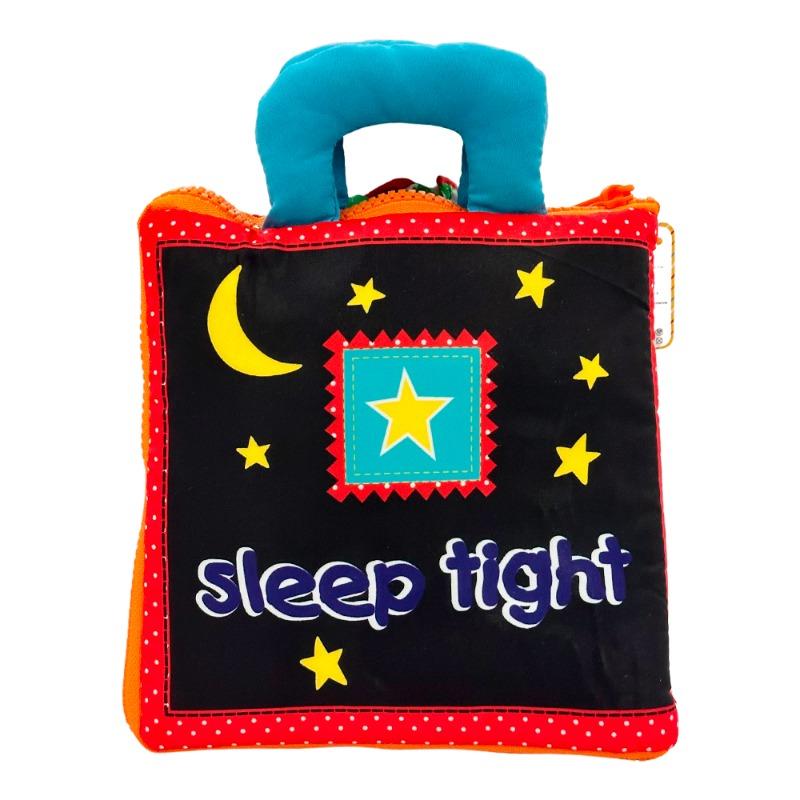My Busy Bag Teddy Bear Interactive Cloth Book Good Night