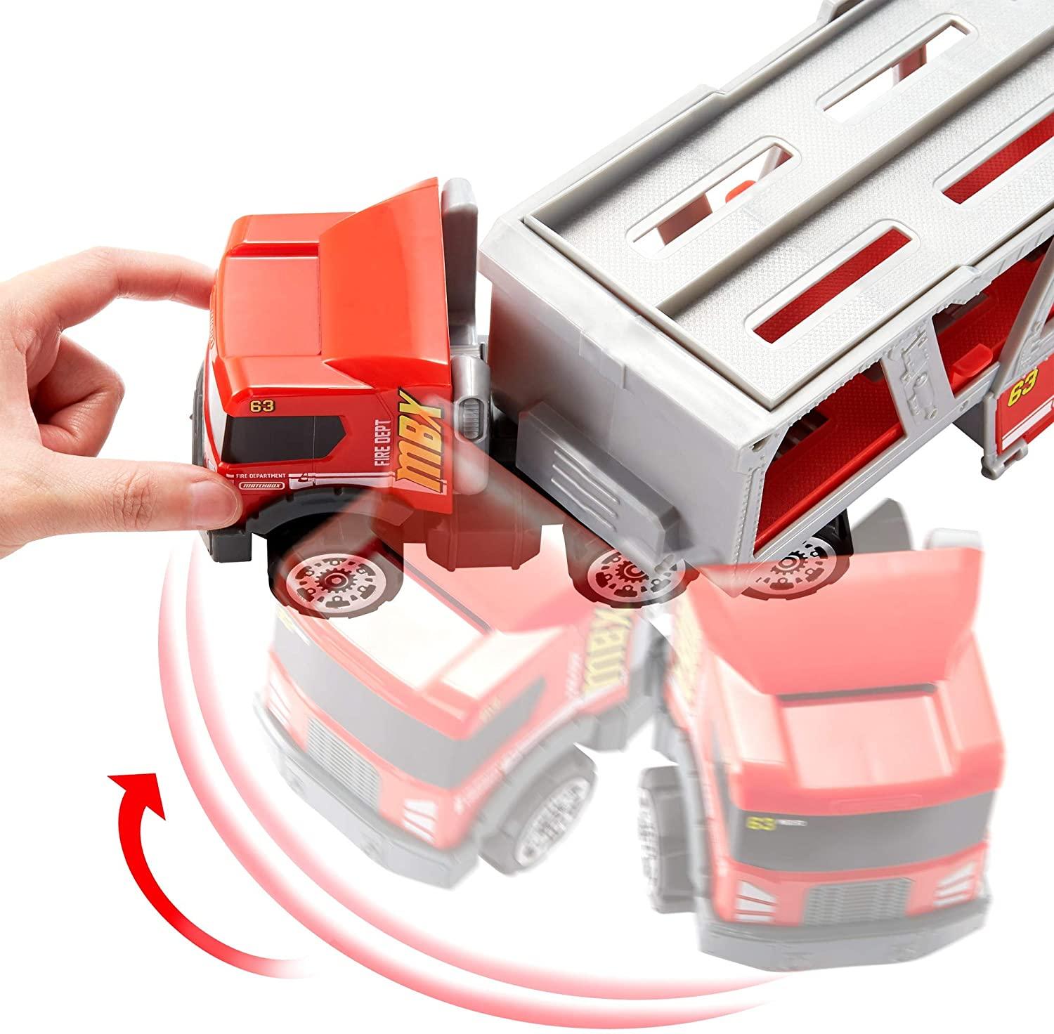 Matchbox Fire Rescue Hauler Playset