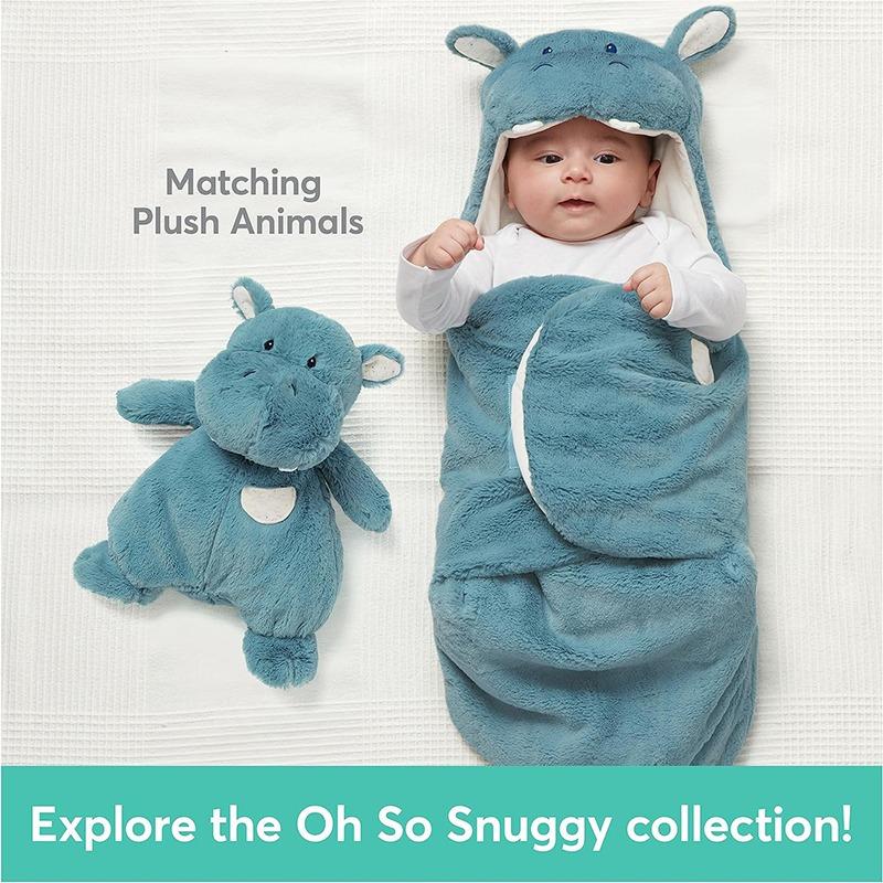 GUND Baby Oh So Snuggly Hippo Blanket Wrap