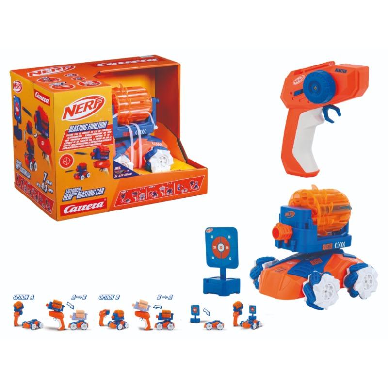 Carrera-RC Nerf Blasting Car – Remote Control Dart Shooting Vehicle.