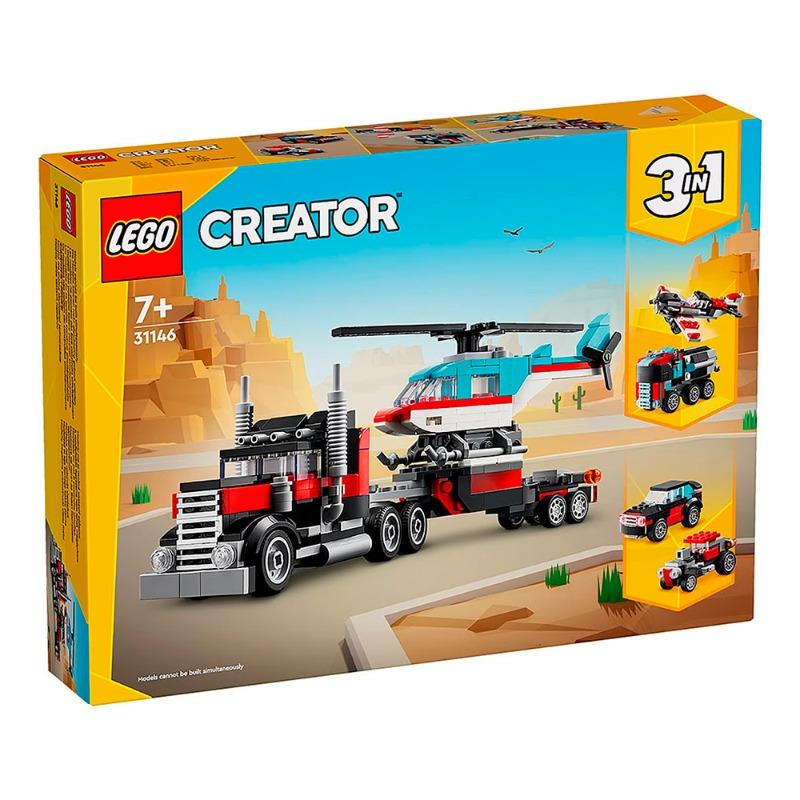 LEGO Flatbed Truck With Helicopter