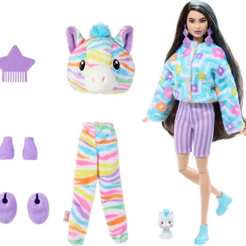 Barbie Cute Reveal Dream Zebra Doll with 10 Surprises